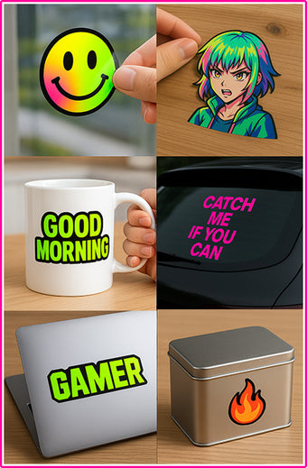 Stickers UV DTF pour toute surface dure